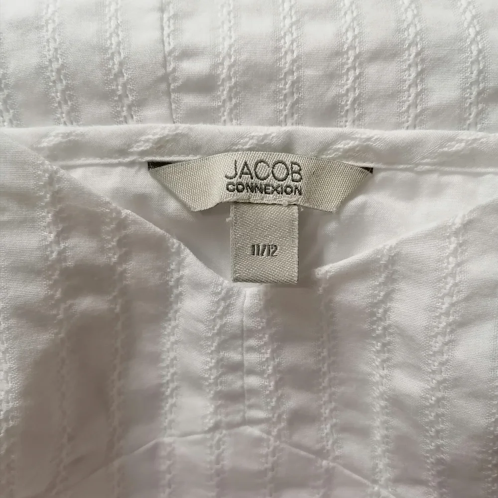 💧 white cotton slip dress by JACOB - Picture 3 of 6